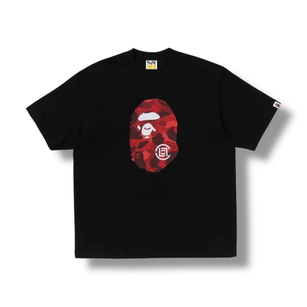 BAPE X CLOT By Bathing Ape 限量聯名款 猿人頭LOGO 短袖「絕版限量」