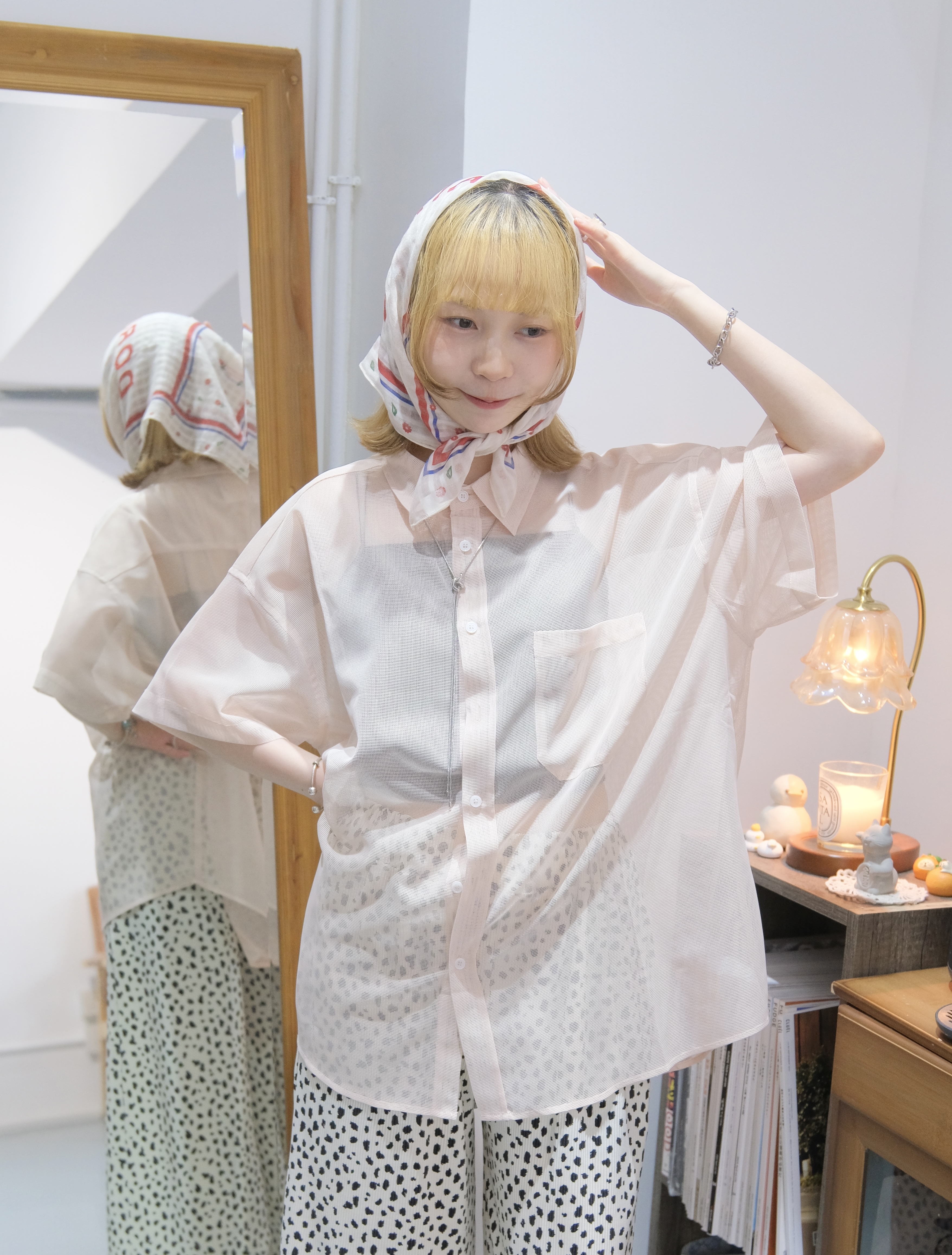 ［現貨］Vol.130 網網OVERSIZE日常裇 (PINK)