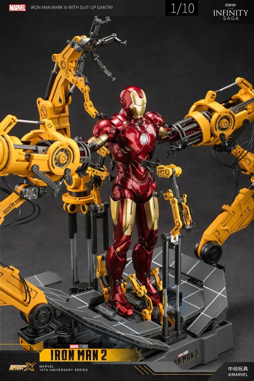 #現貨 ZD Toys 1/10 Iron Man Mark IV Suit-Up Gantry 鋼鐵人 馬克四號 拆甲台套裝組 模型