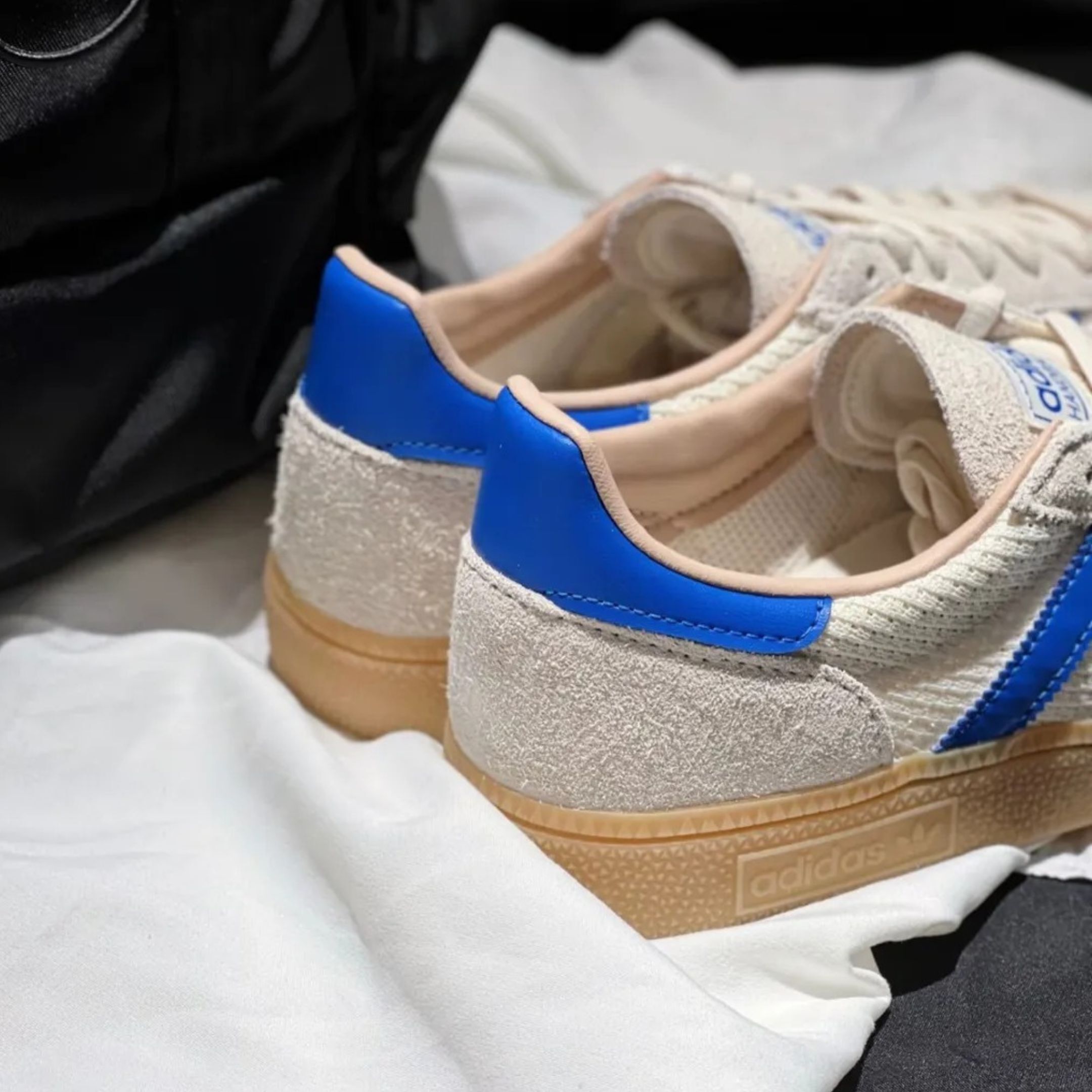 NICEDAY 現貨 Adidas Handball Spezial 米白藍 米藍 奶油白 奶油 焦糖底 男女鞋 JS3865