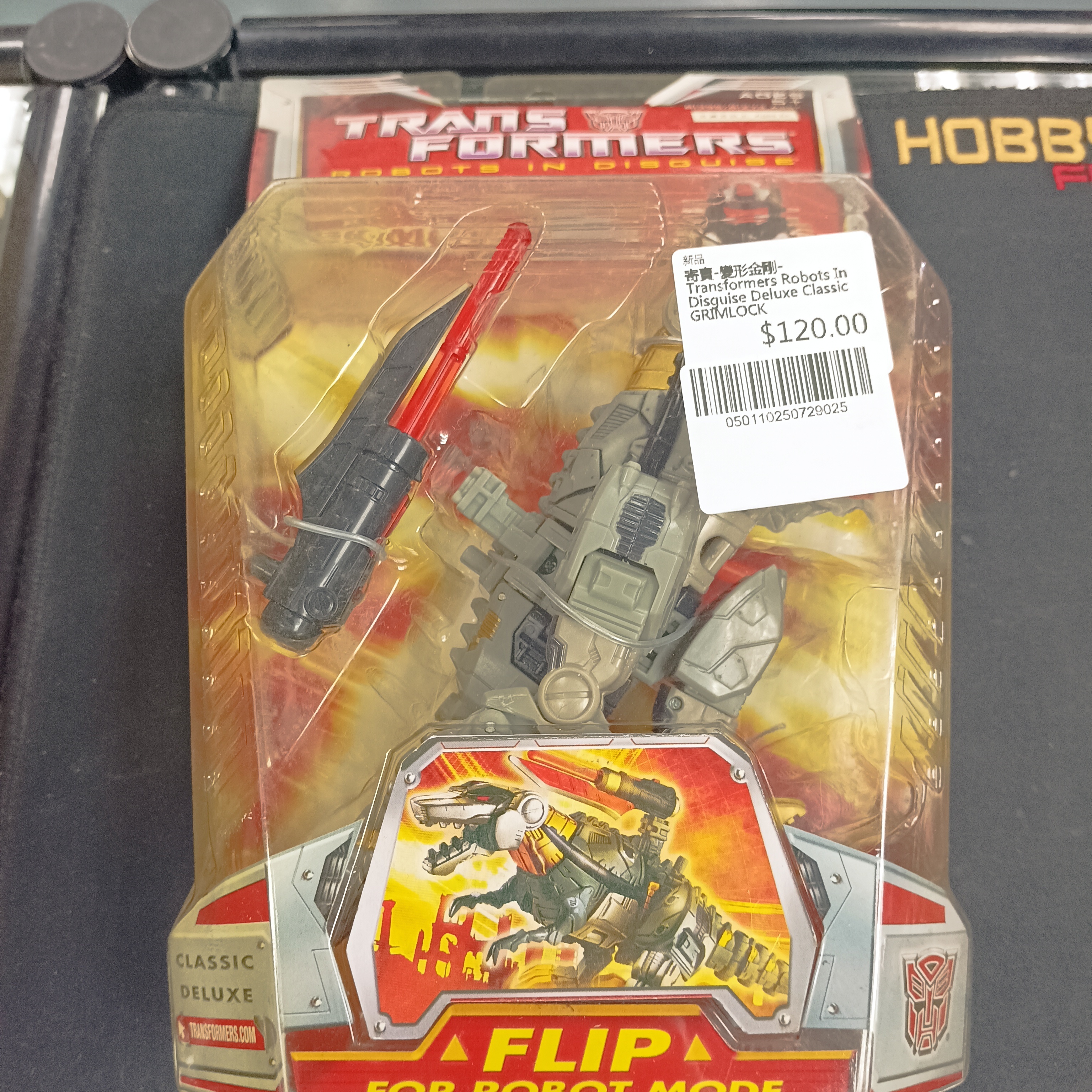 寄賣-變形金剛-Transformers Robots In Disguise Deluxe Classic GRIMLOCK