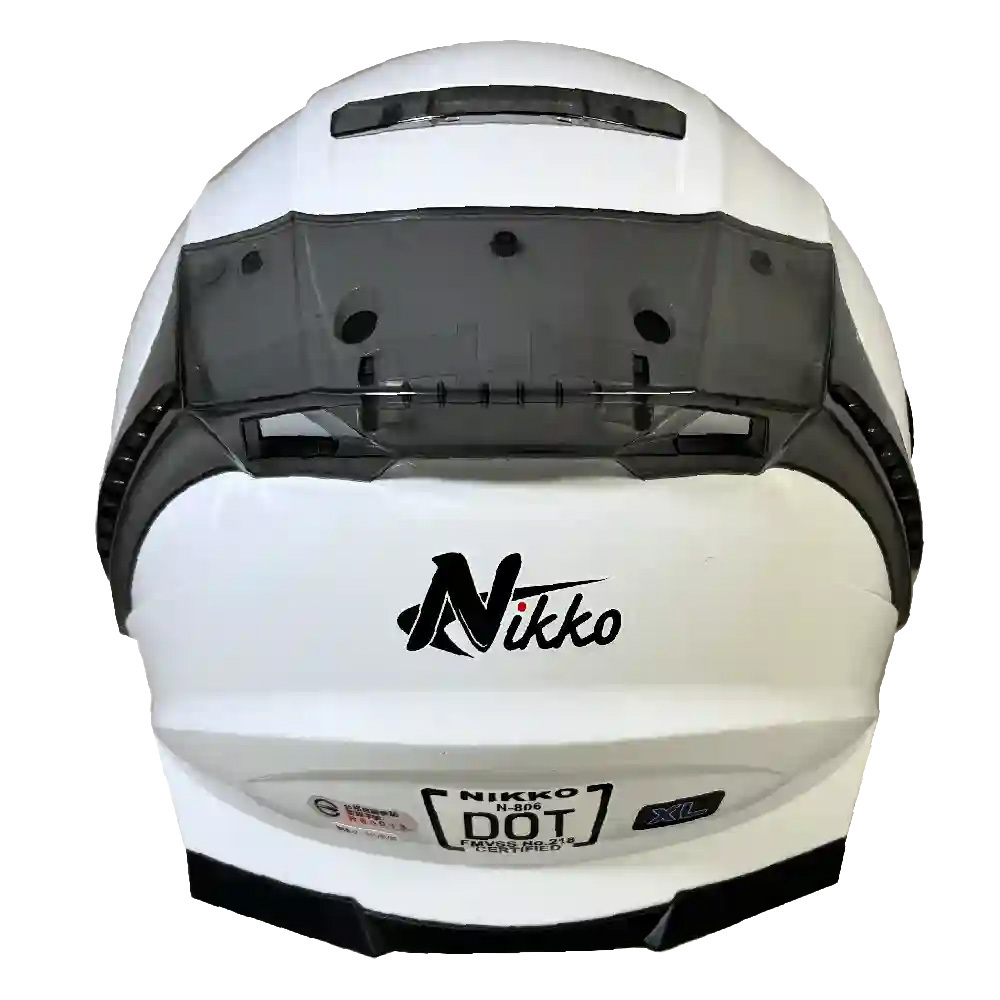 NIKKO N806 純粹極簡 珍珠白 素色 全罩 內墨片