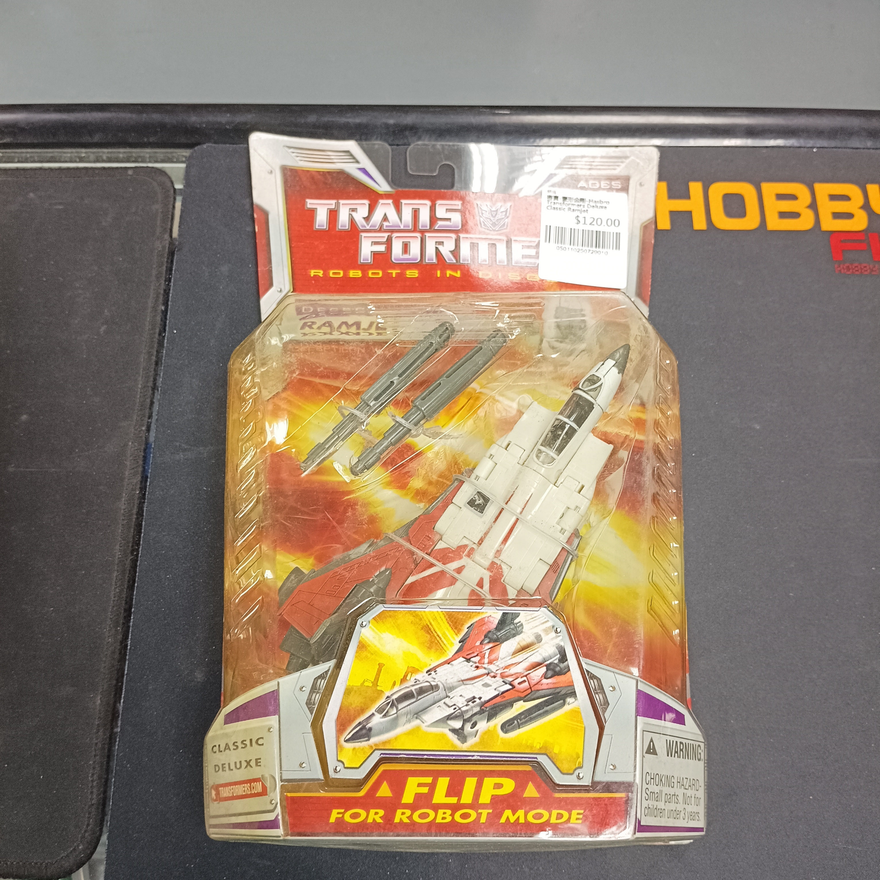 寄賣-變形金剛-Hasbro Transformers Deluxe Classic Ramjet