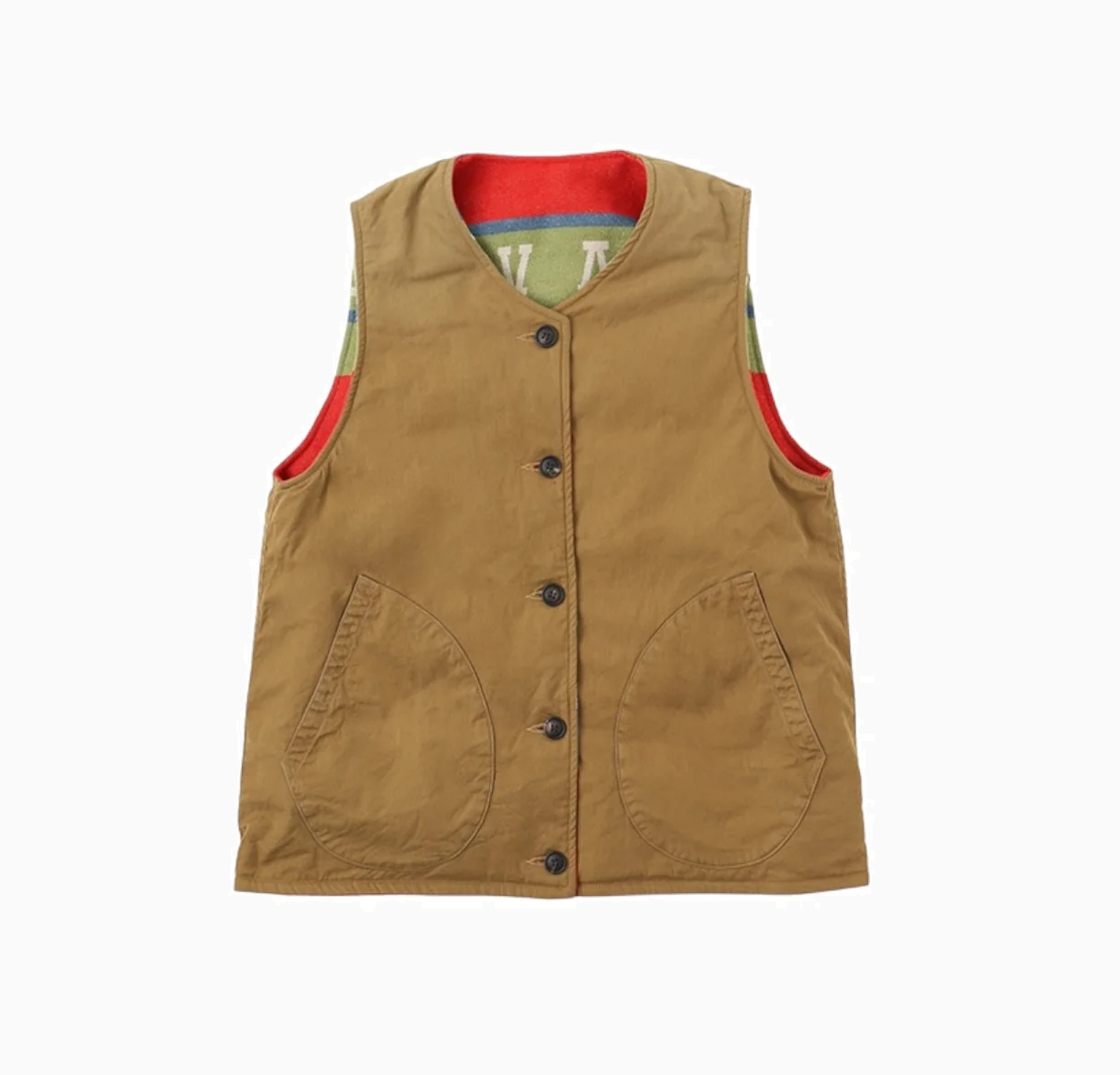VISVIM KORA DOWN VEST *NATURAL DYE 天然染  (REVERSIBLE) - RED SIZE 2 PRE ORDER ITEM (預訂中)