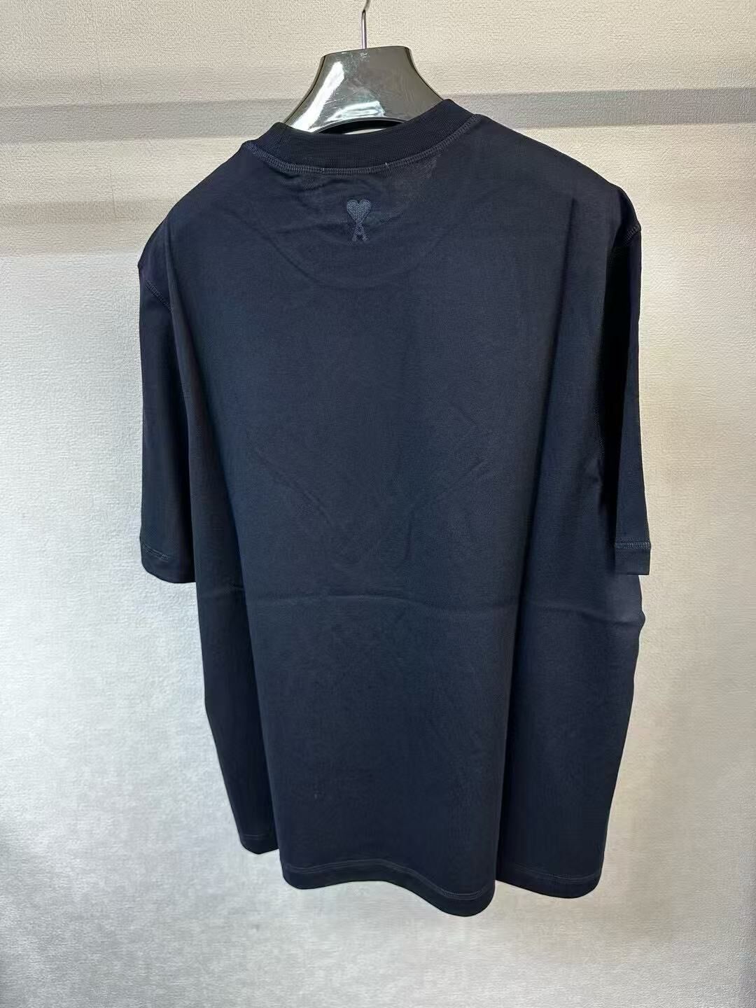 Ami 💎 深藍色短袖T恤 -T