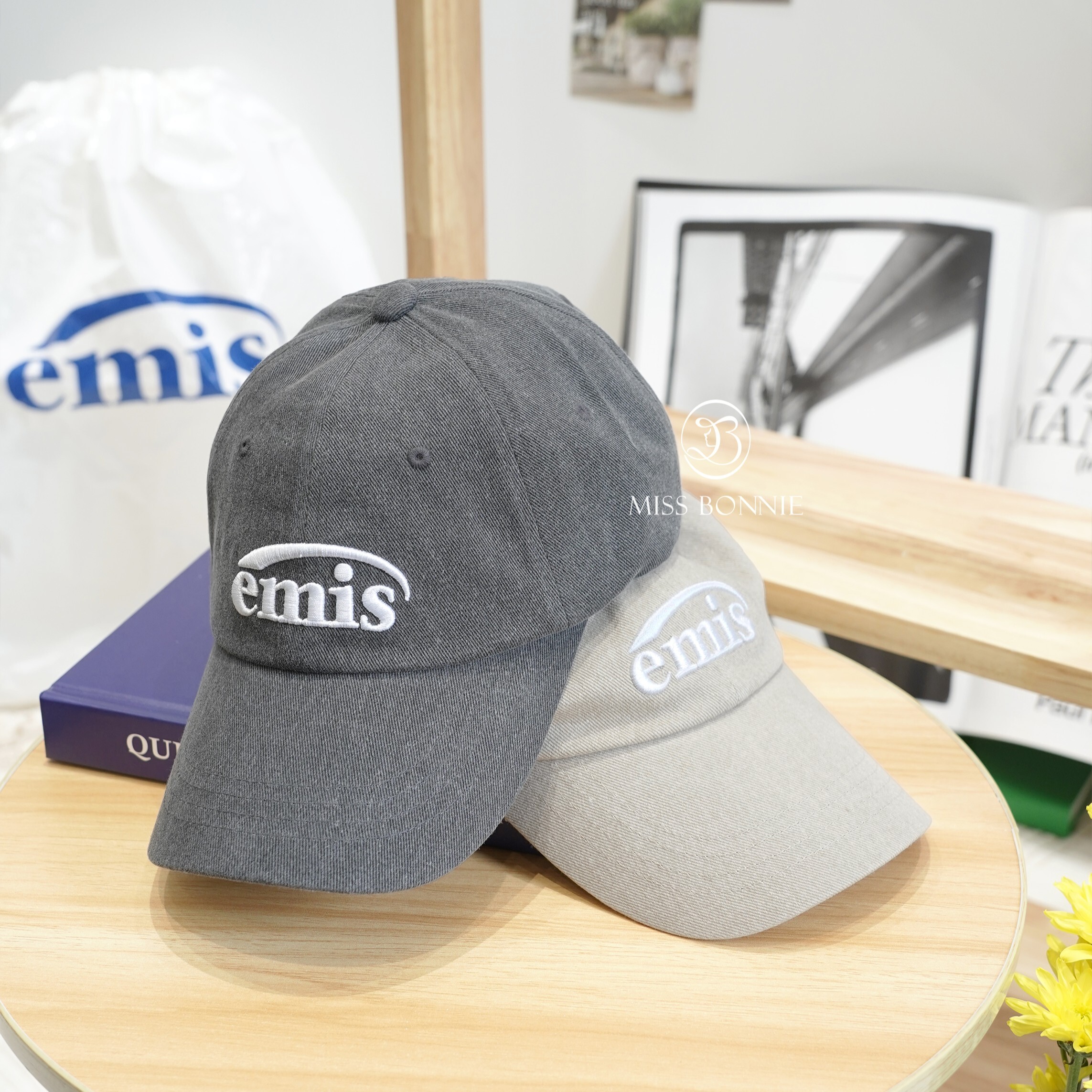 Emis經典水洗Logo棒球帽(共8色)