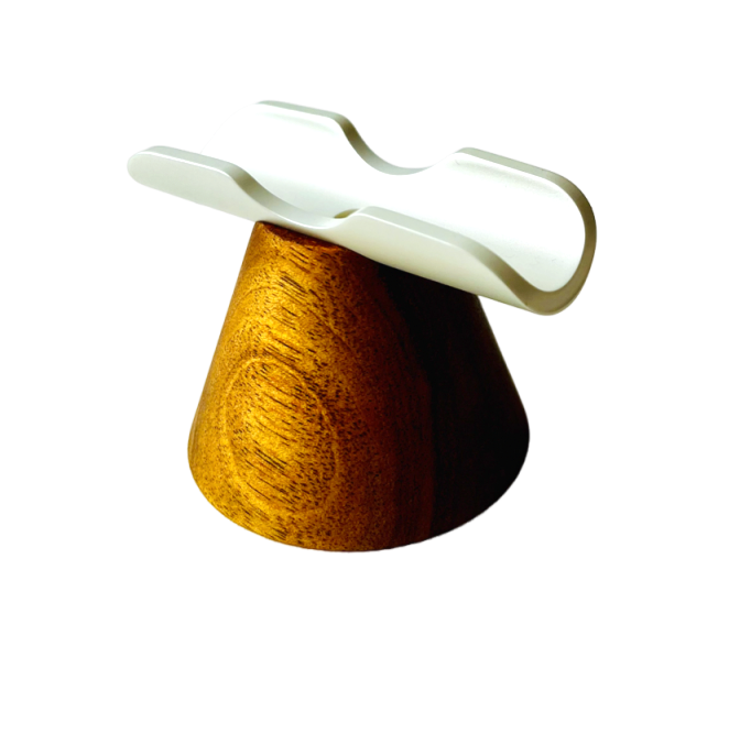 Kyokuhaku 木製單枝筆座＿富士