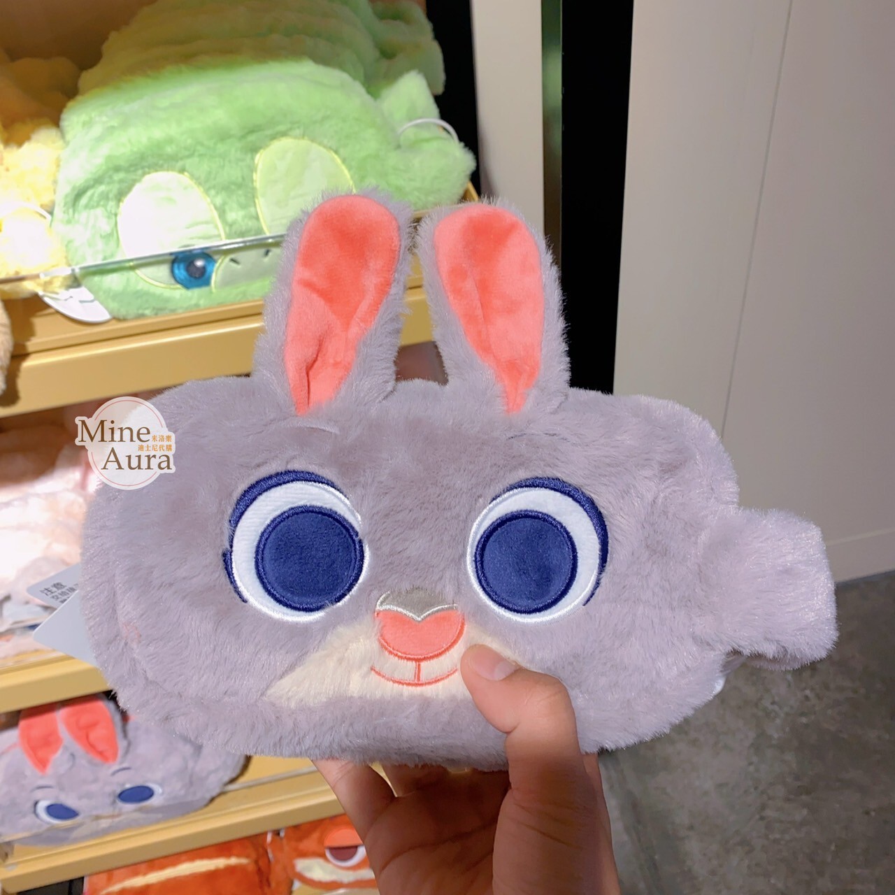 哈茱蒂 Judy 兔 大臉 立體耳朵 造型 絨毛 筆袋 收納包 化妝包 動物方城市 Zootopia -上海迪士尼樂園