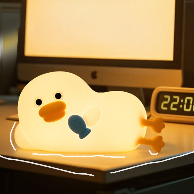 《6161》摸魚鴨拍拍小夜燈