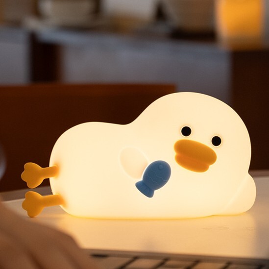 《6161》摸魚鴨拍拍小夜燈