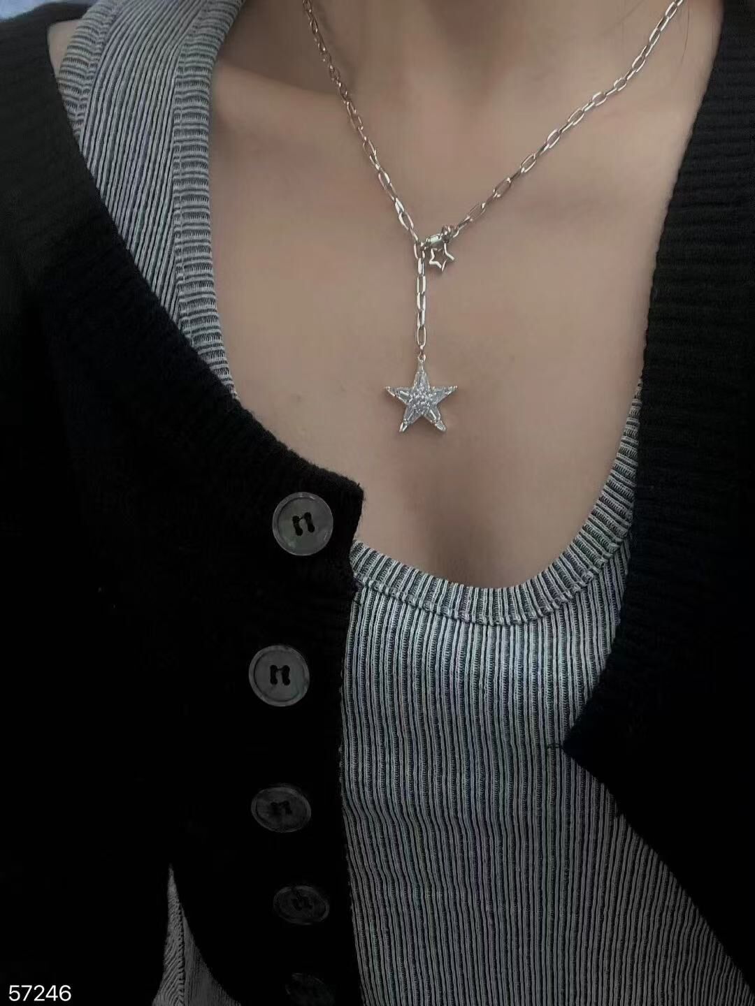 #BA008 鏤空星星項鍊