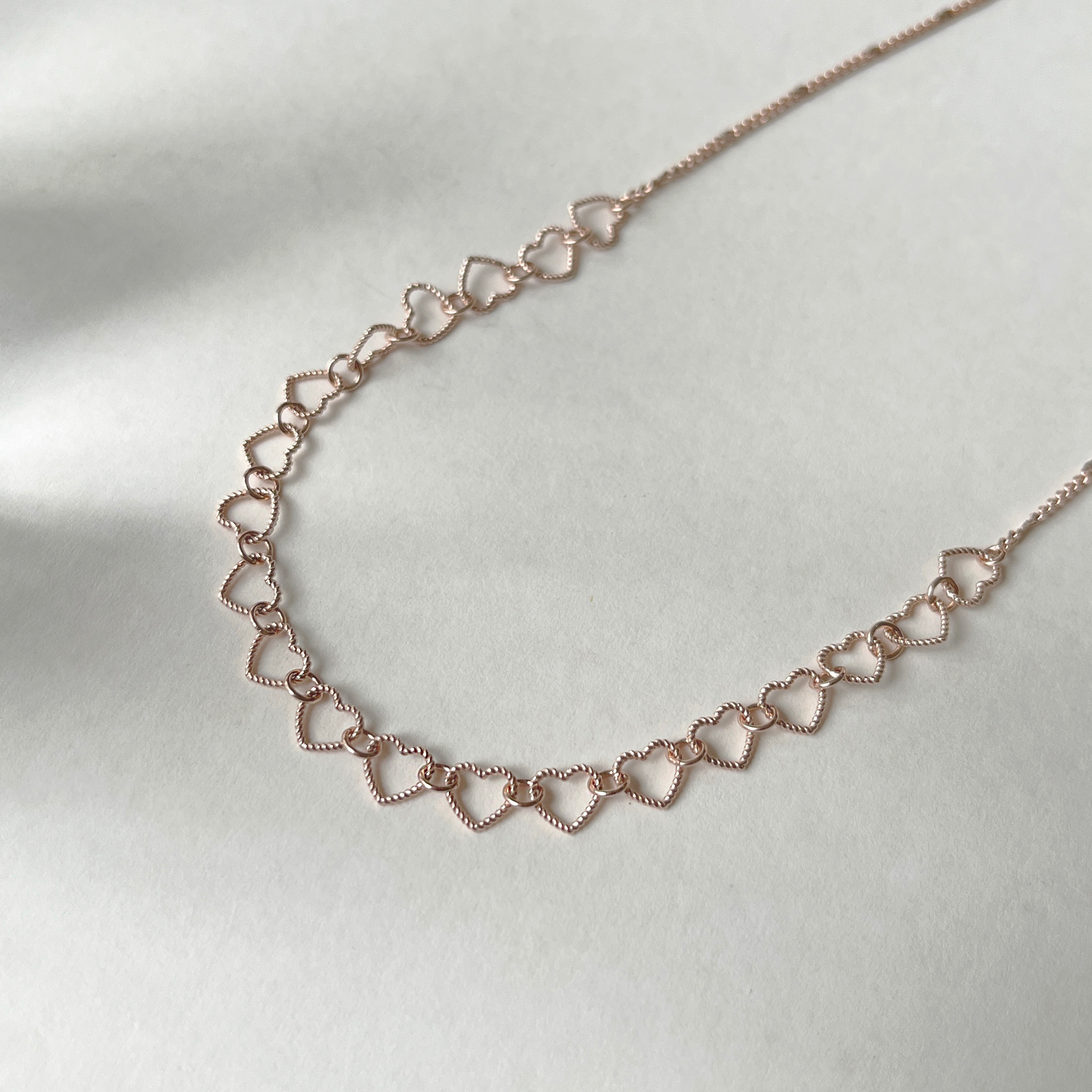 Twist heart link 項鍊