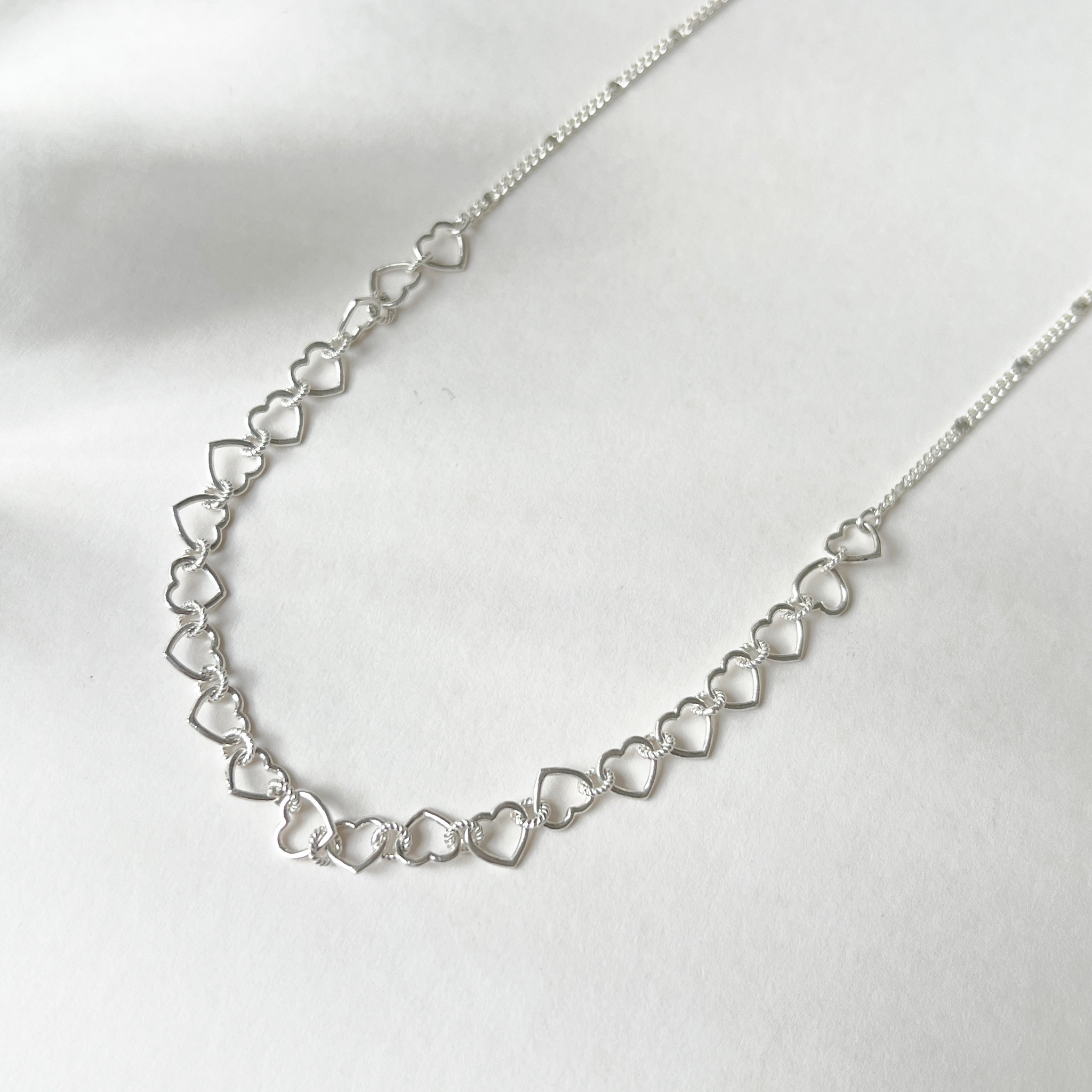 Plane heart link項鍊