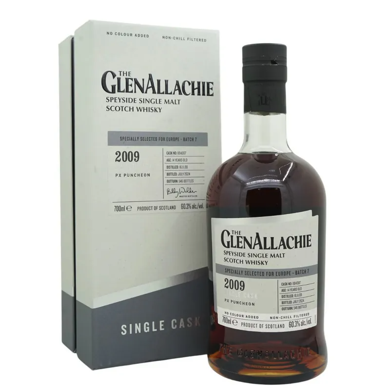 GlenAllachie 2009 Cask #804307 PX Puncheon 14 Year Old (ABV56.7)(1BT70)