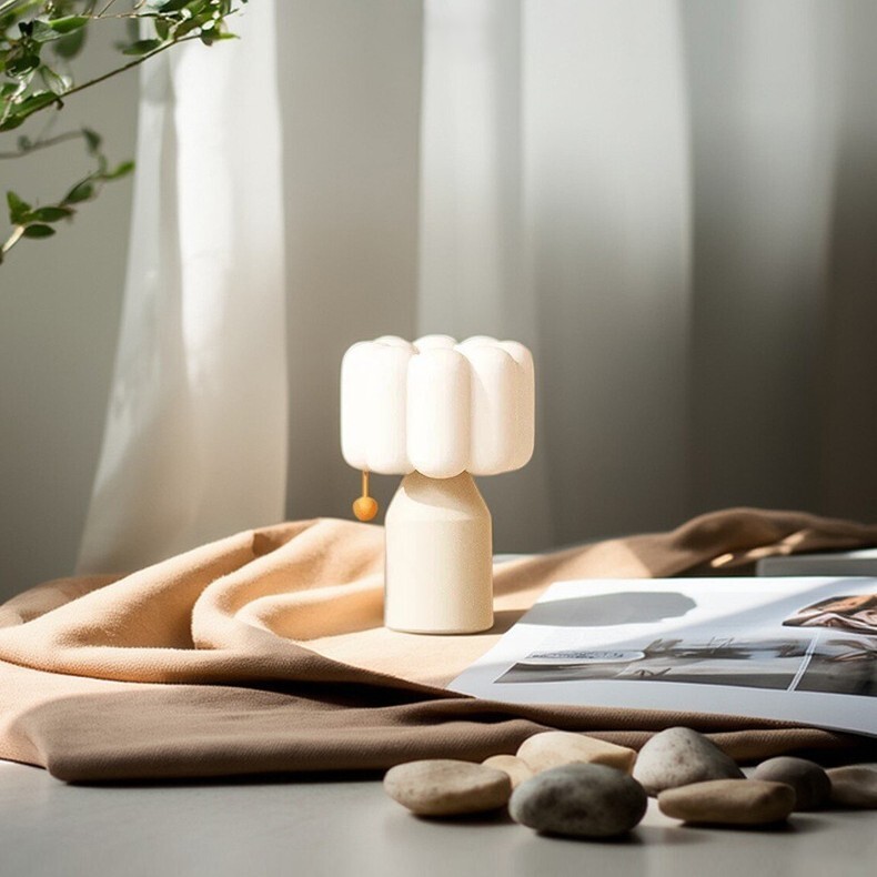 《6162》輕奢奶油雲朵床頭拍拍夜燈