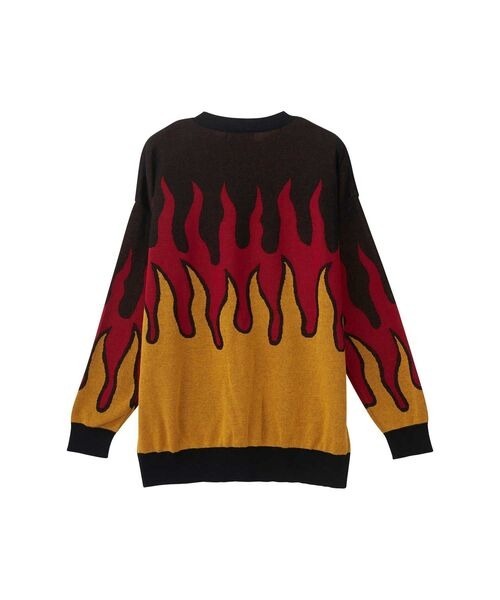HYSTERIC GLAMOUR -  FIRE BEAR JACQUARD SWEATER