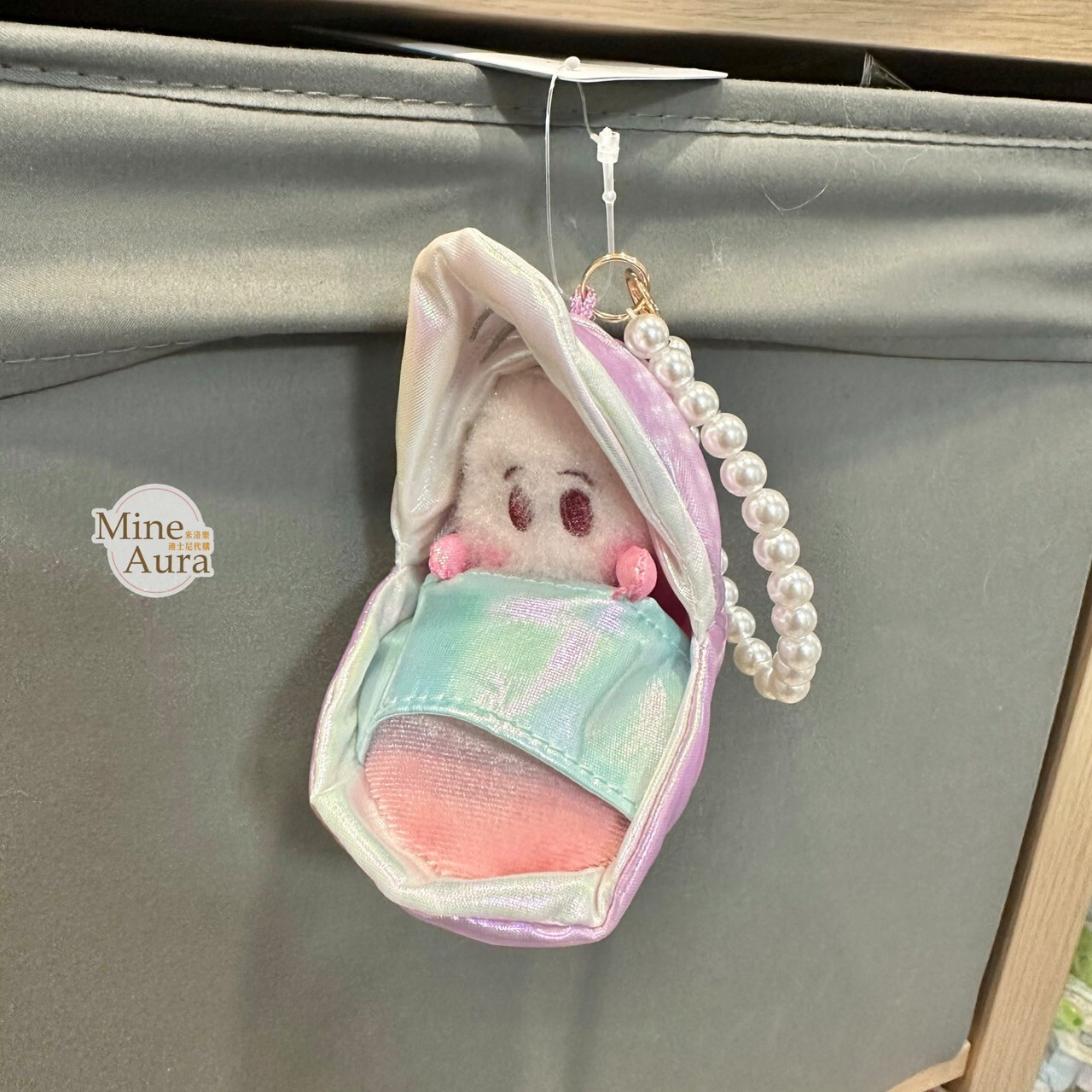 牡蠣寶寶系列 奶萌 牡蠣寶寶 絨毛 鑰匙圈 吊飾 愛麗絲夢遊仙境 Alice in Wonderland -上海迪士尼商店