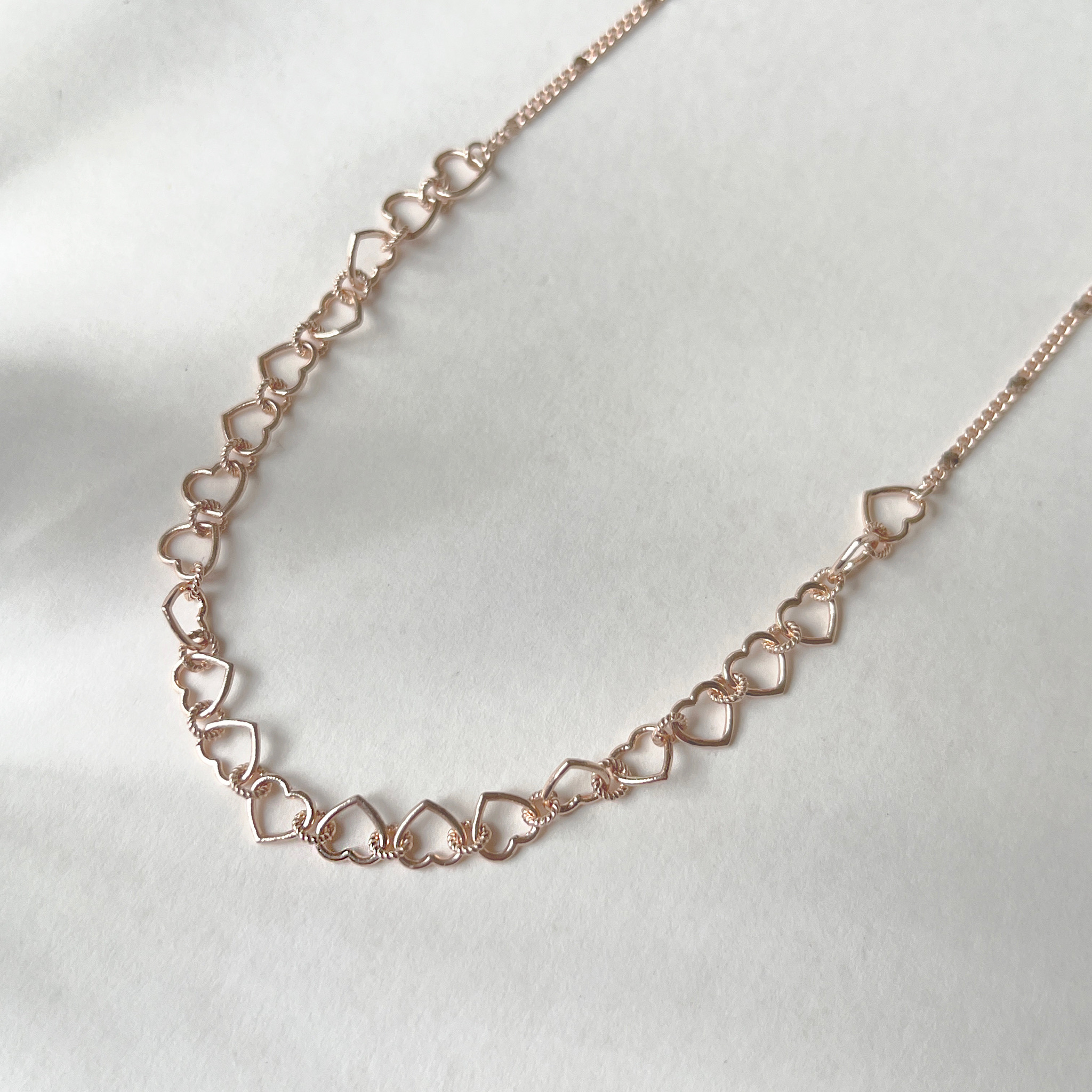 Plane heart link項鍊