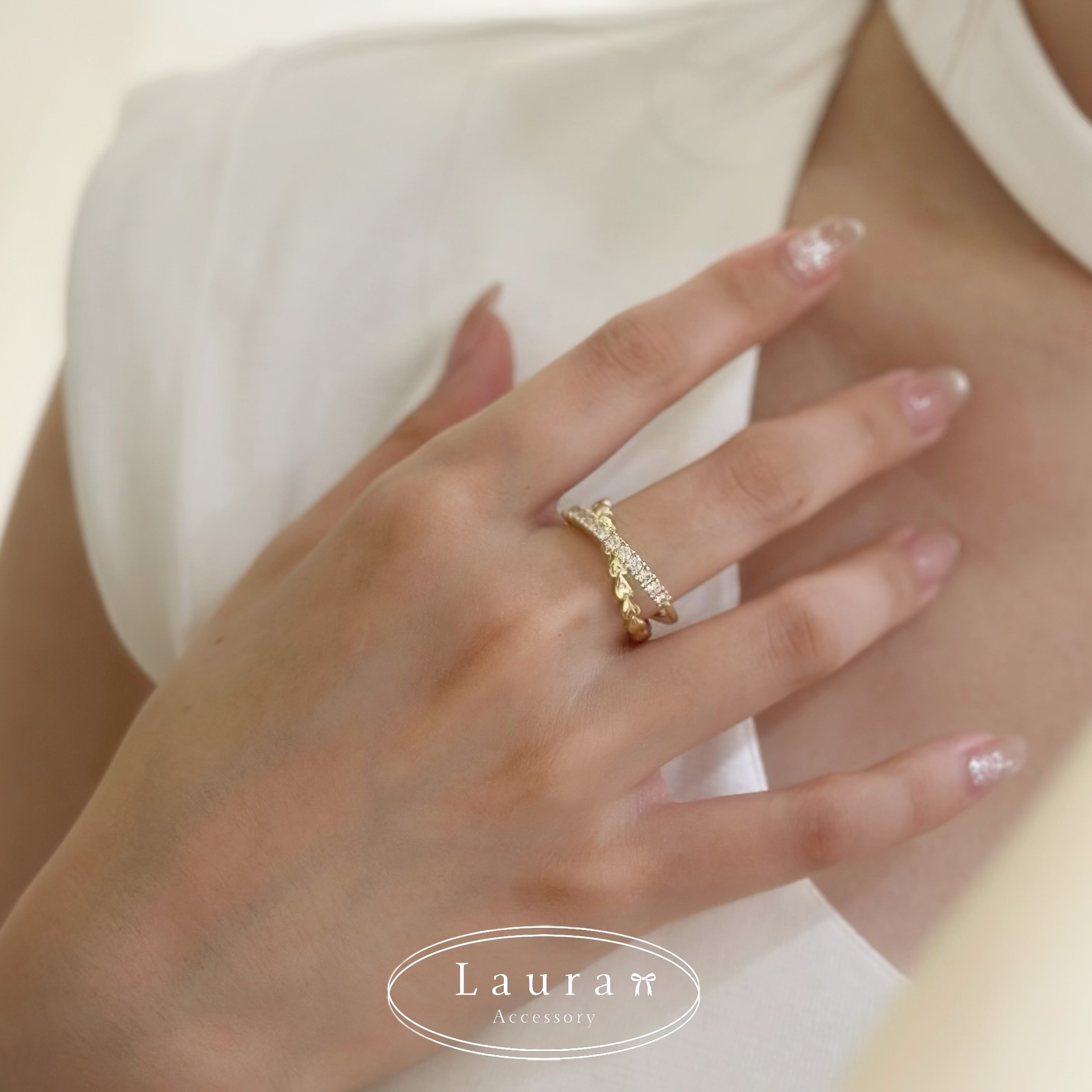 G68排鑽交叉愛心調整戒