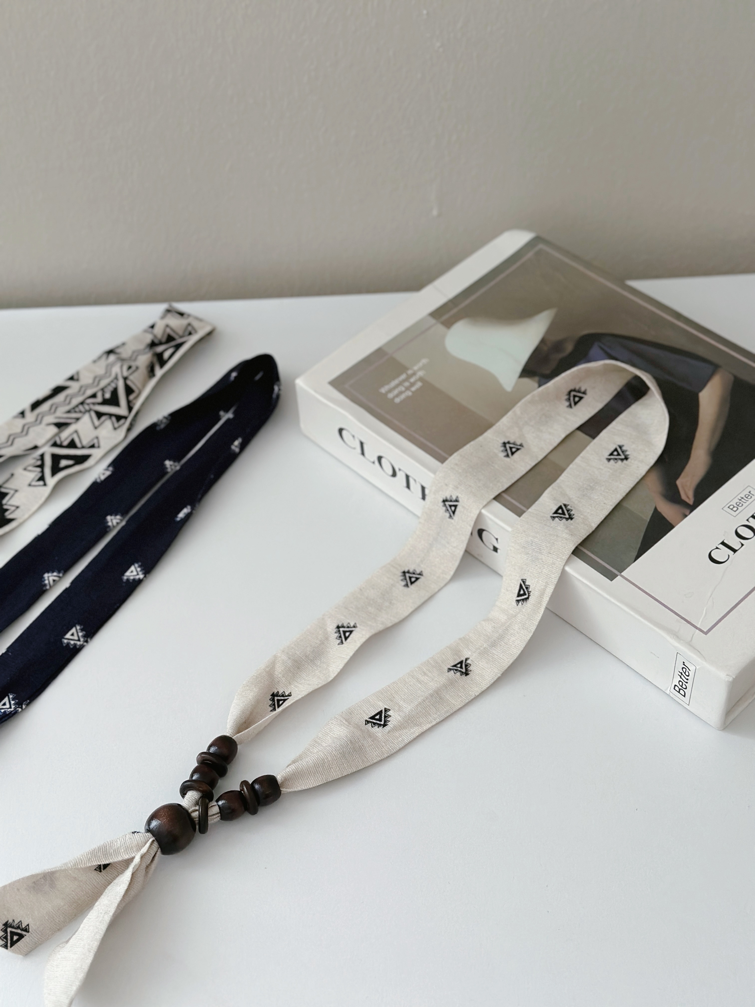 Keth Wood Scraf Beige  -D83BEI