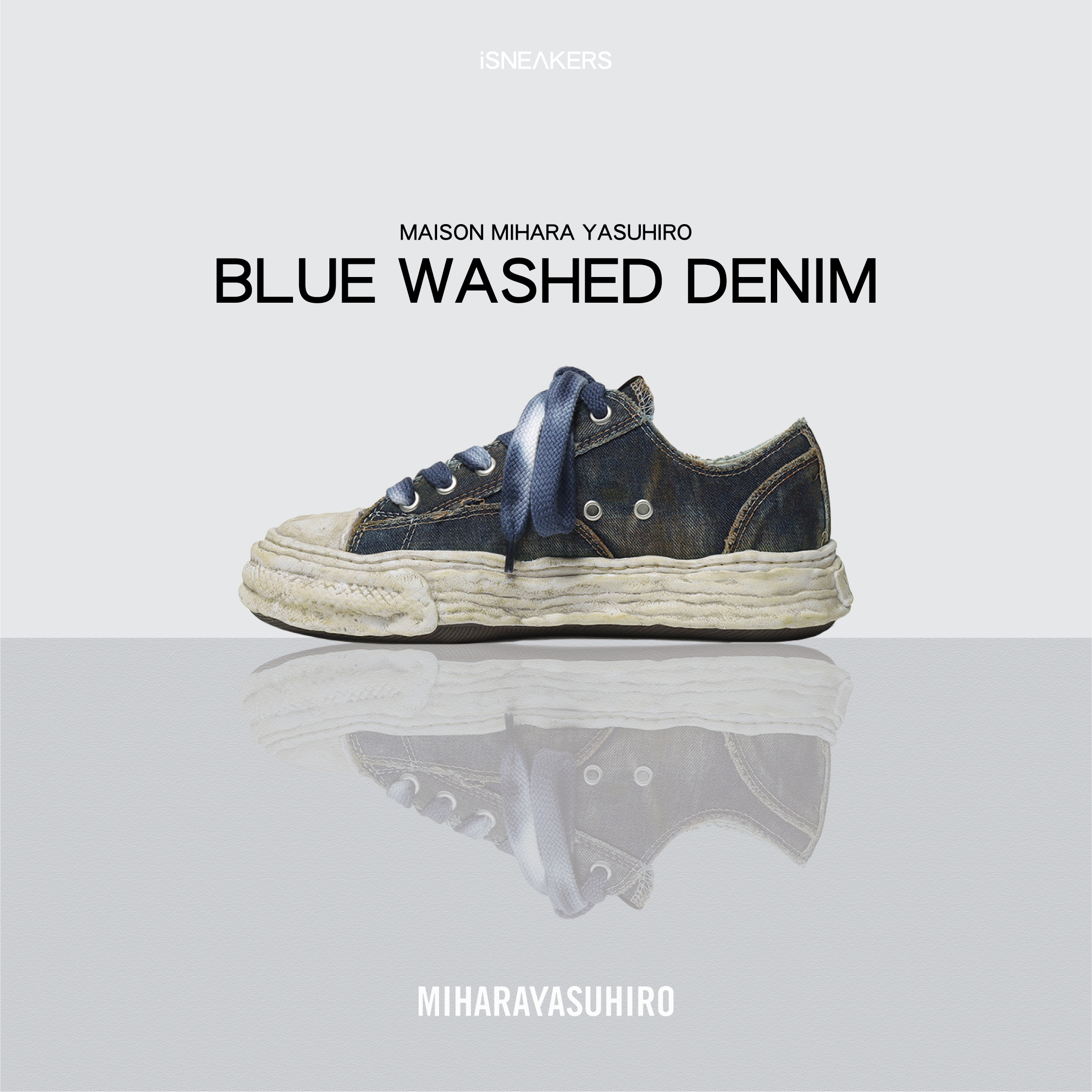 iSNEAKERS｜Maison Mihara Yasuhiro "Blue Washed Denim" 水洗藍 A13FW714