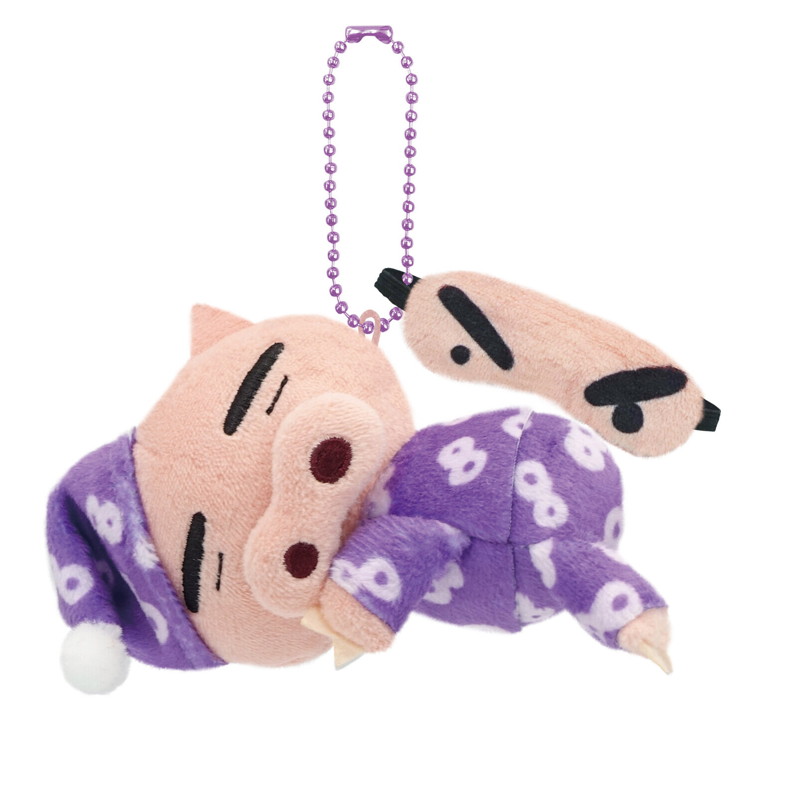 蠟筆小新 睡衣 肥嘟嘟左衛門 絨毛娃娃 吊飾娃娃 眼罩娃娃 吊飾 鑰匙圈 掛飾