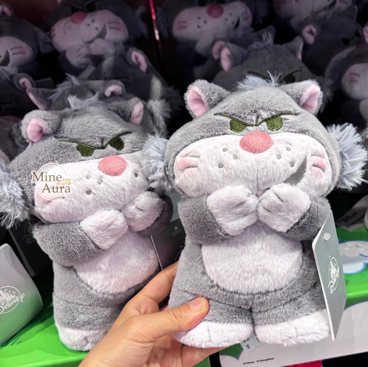 乖乖萌友系列 路西法 魯斯佛 Lucife 壞貓咪 磁鐵設計 絨毛 娃娃 -上海迪士尼商店