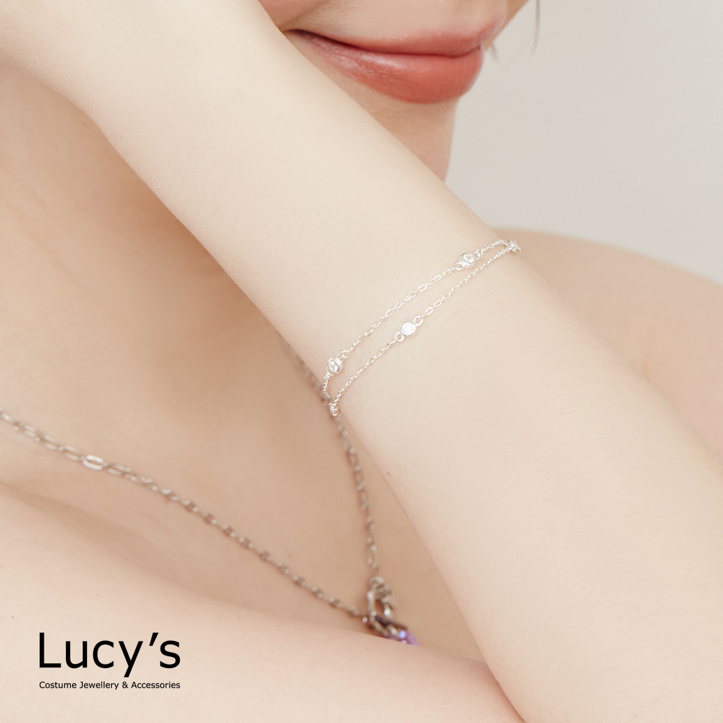 925純銀 點點晶光 手鍊 (114744)
