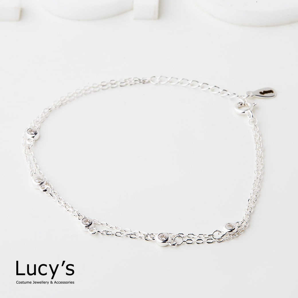 925純銀 點點晶光 手鍊 (114744)