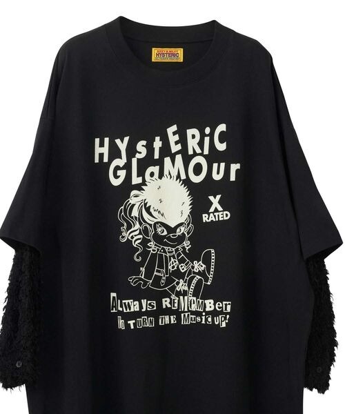 HYSTERIC GLAMOUR -  BAD GIRL SKUNK Layered Dress