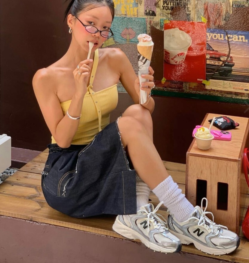 【現貨】New Balance NB 530 Running Shoes Unisex Low-Top Silver/Black