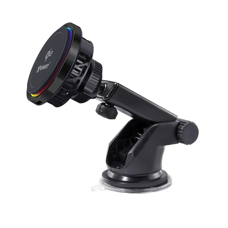 (3785)XPower MAGINCAR Qi2 15W 半導體制冷 MagCharge冰冷磁吸無線充電車支架