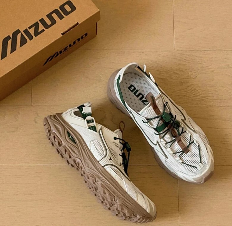 Mizuno 美津濃 Racer Trail SE 越野跑鞋 卡其綠 戶外登山鞋 防滑緩震 運動慢跑鞋 男女款 July25