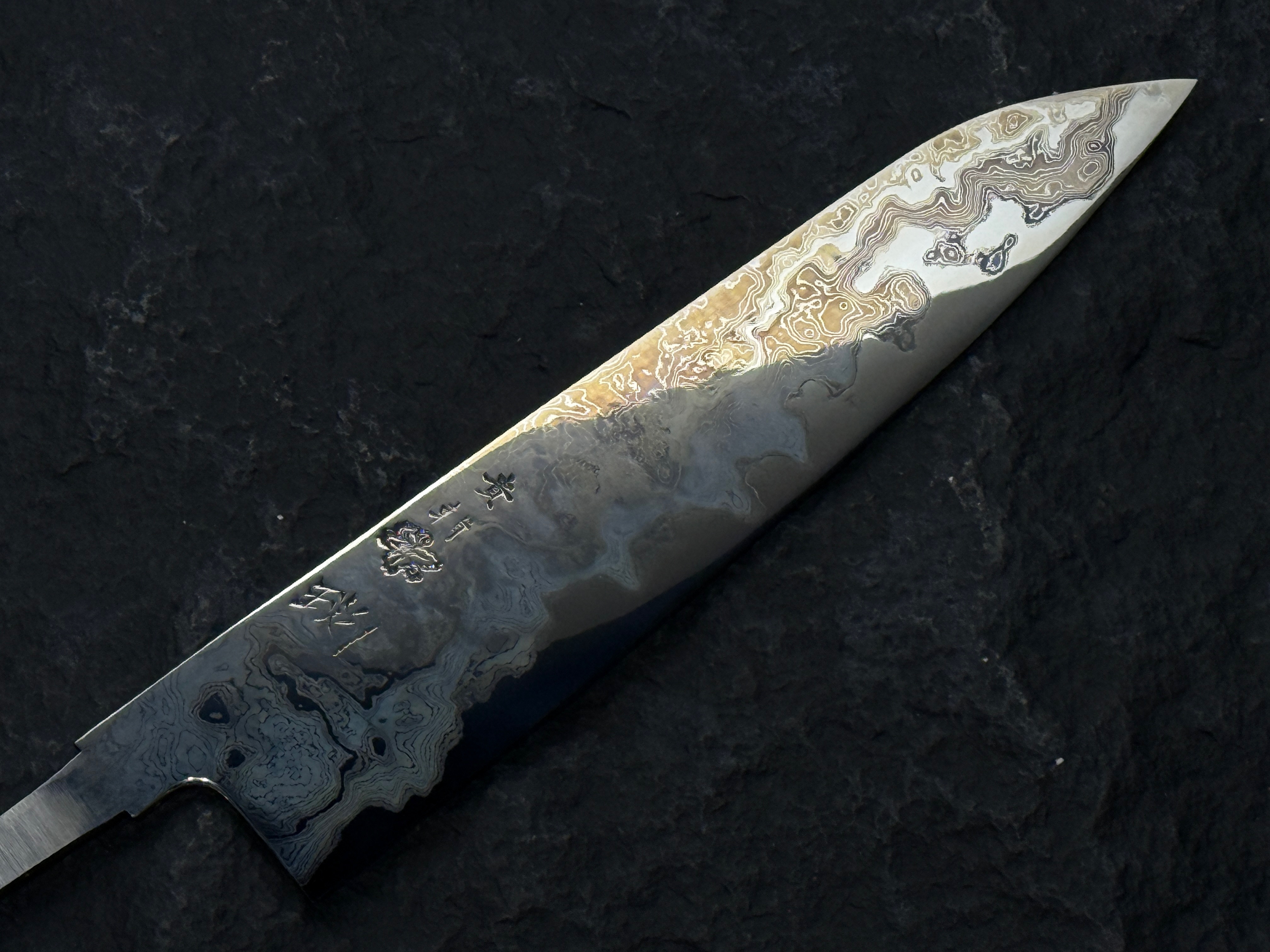 (B) 貴輔 x 新國 白琰 青一 大馬士革鋼 牛刀 300mm