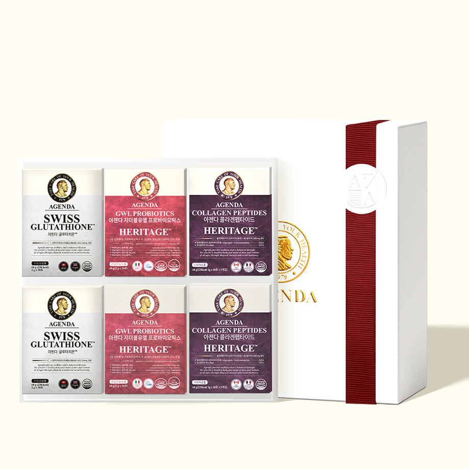 【穩定發光 六入燙金禮盒】穀胱甘肽+膠原蛋白+女性益生菌