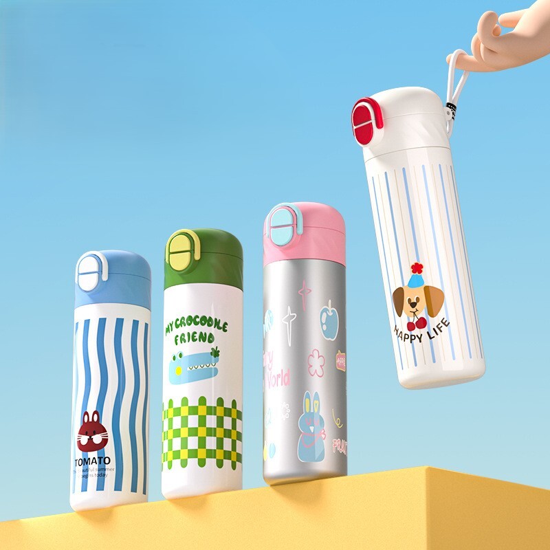 《6166》童心滿滿不鏽鋼保溫杯460ml