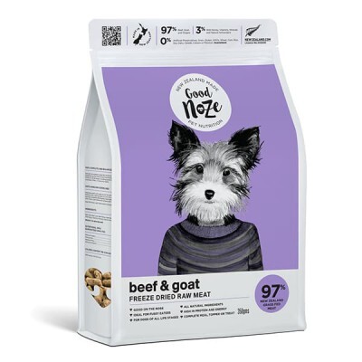 凍乾狗主食-牛肉+山羊肉  (350g)