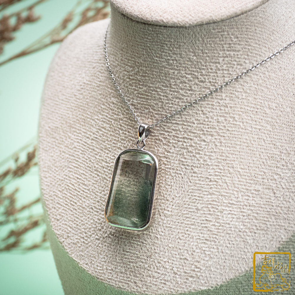 綠幽靈無事牌墜 9.3g 旺事業運