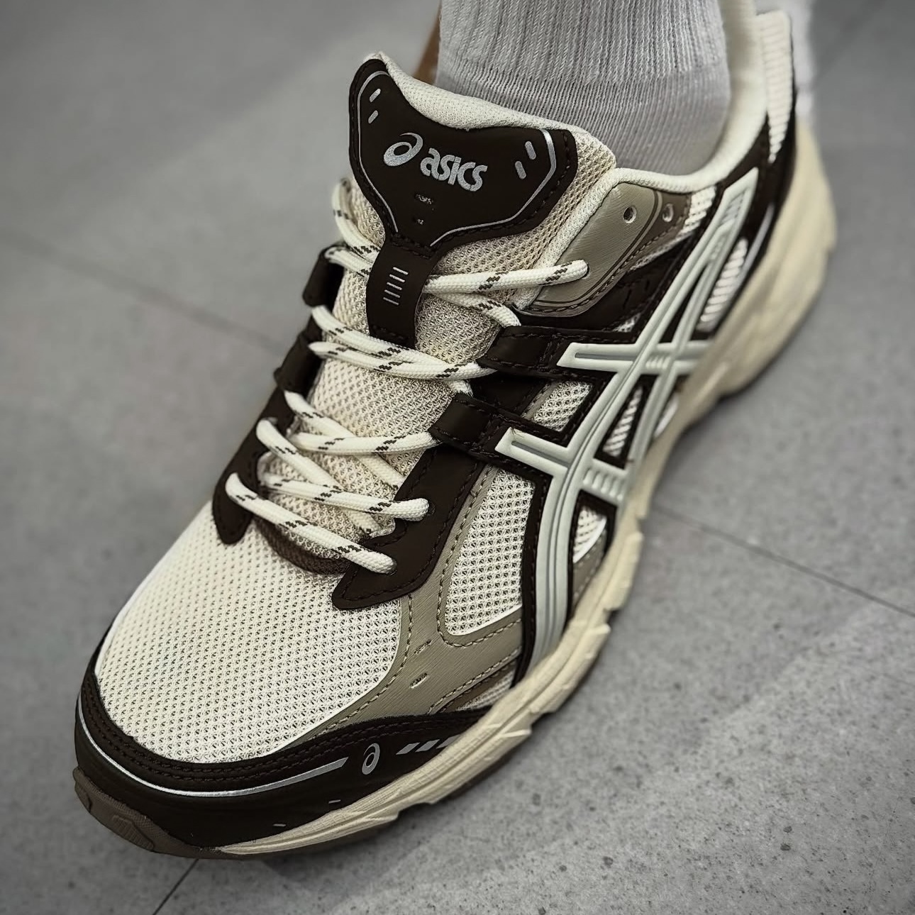 ASICS GEL-NUNOBIKI 咖啡奶油 深咖 深棕 復古 休閒 運動 1203A536-106