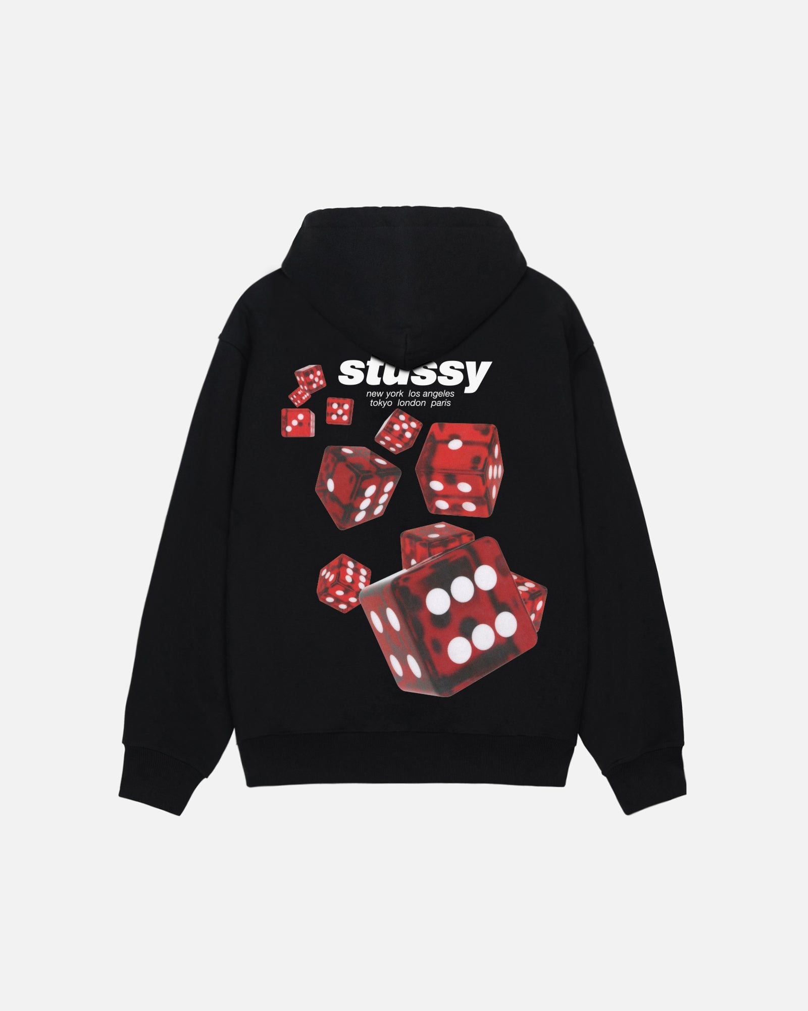 預訂 STUSSY ROLLERS HOODIE ASH BLACK