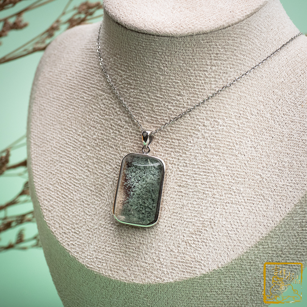 綠幽靈無事牌墜 7.9g 健康開朗