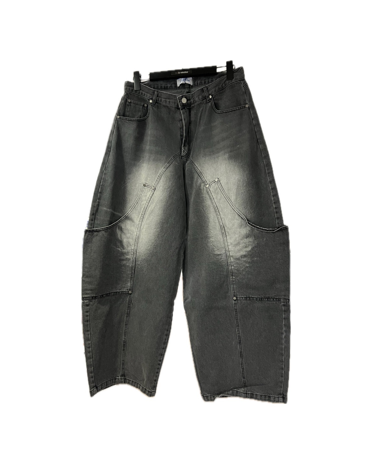 曲線工裝牛仔褲