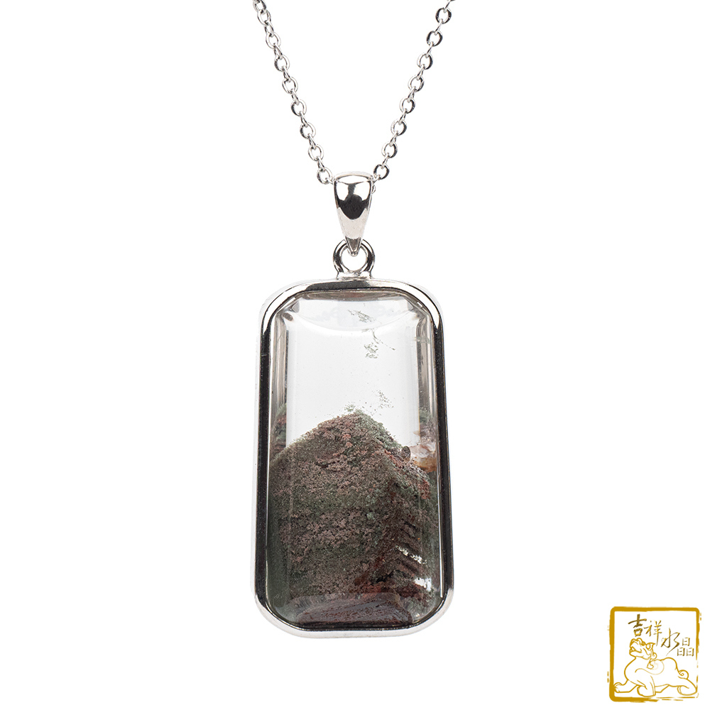 綠幽靈無事牌墜 9.4g 健康開朗