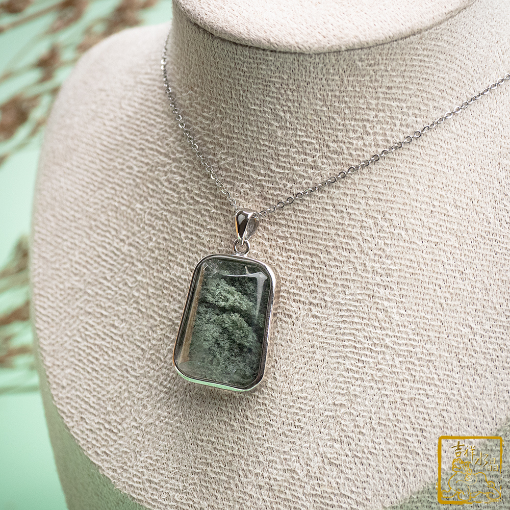 綠幽靈無事牌墜 8.6g 健康開朗