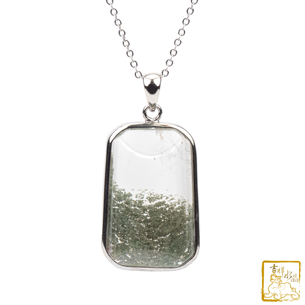 綠幽靈無事牌墜 8.5g 開運貴人