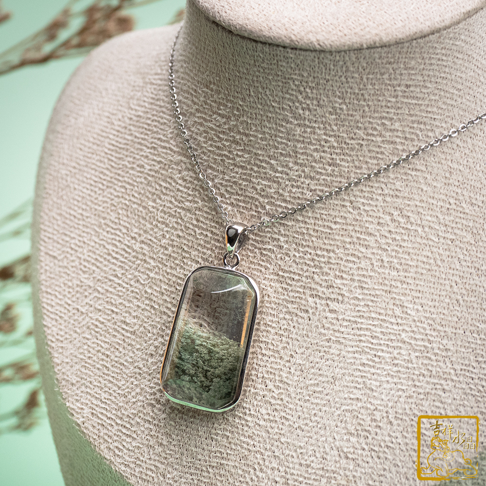 綠幽靈無事牌墜 8.5g 開運貴人