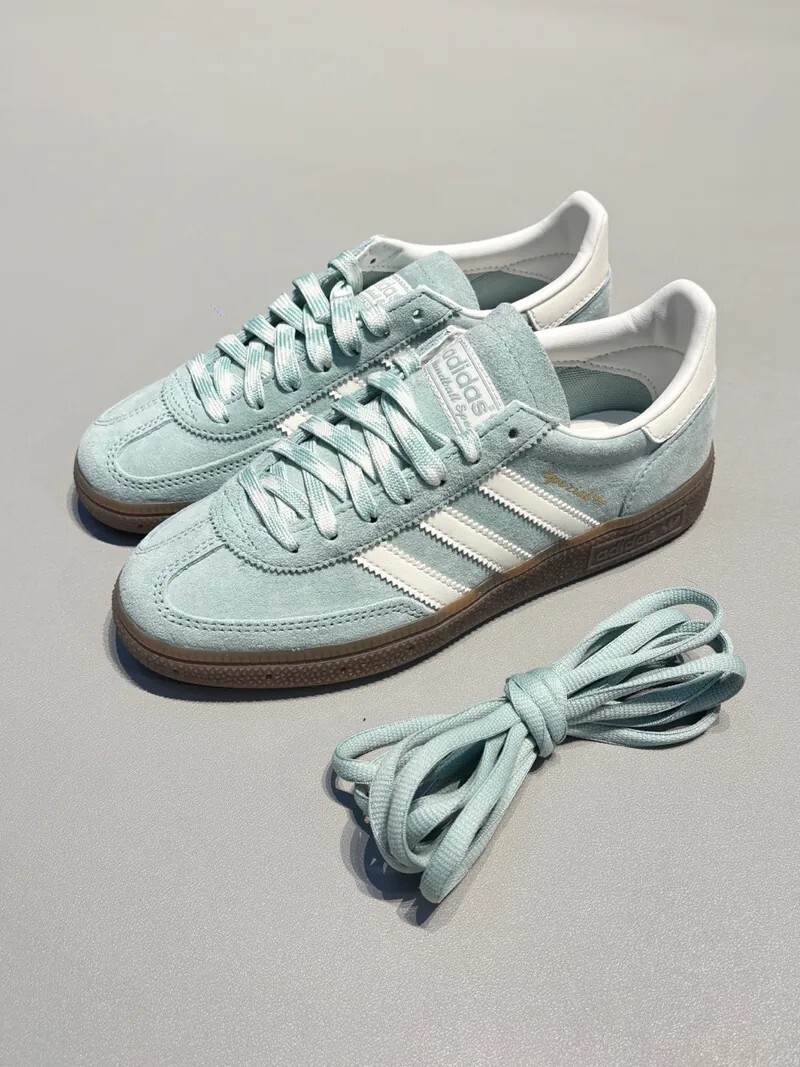 ADIDAS HANDBALL SPEZIAL 調色盤系列 薄荷綠 編織鞋帶 KJ6302