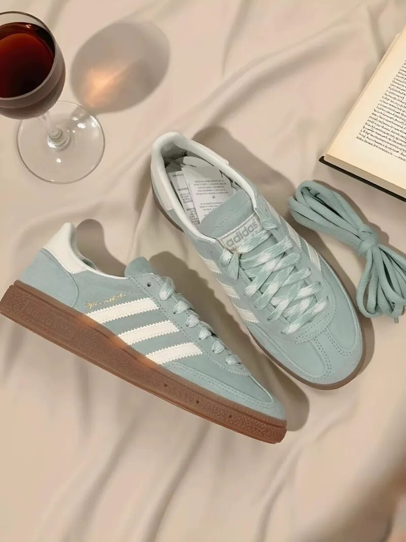 ADIDAS HANDBALL SPEZIAL 調色盤系列 薄荷綠 編織鞋帶 KJ6302