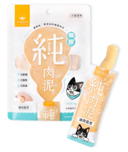 無膠純肉泥-雞肉扇貝 (6g x 5包)