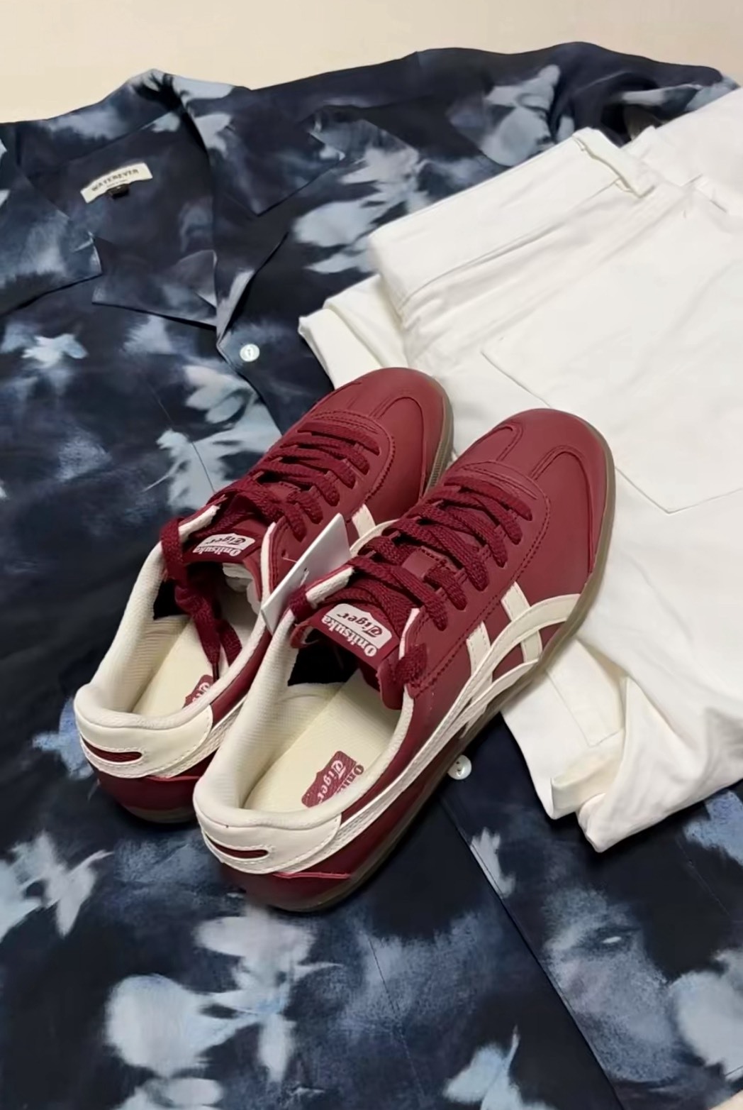 Onitsuka Tiger 鬼塚虎 Tokuten 酒紅色 低幫休閒鞋 男女款 百搭復古球鞋推薦👟July25